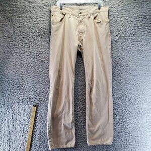 Polo Ralph Lauren Jeans Mens 34x32 Tan Classic Fit Denim Straight